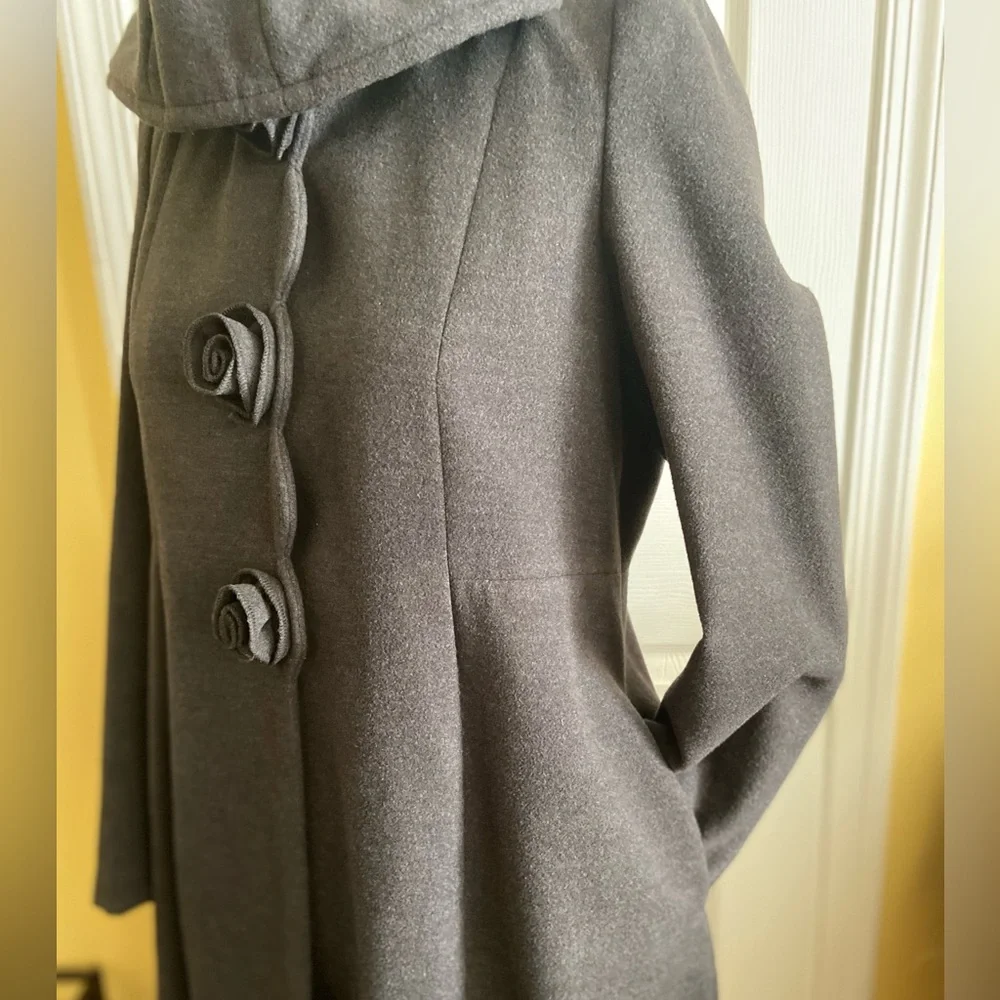 Rothschild Charcoal Hooded Coat - Picture 5 of 15